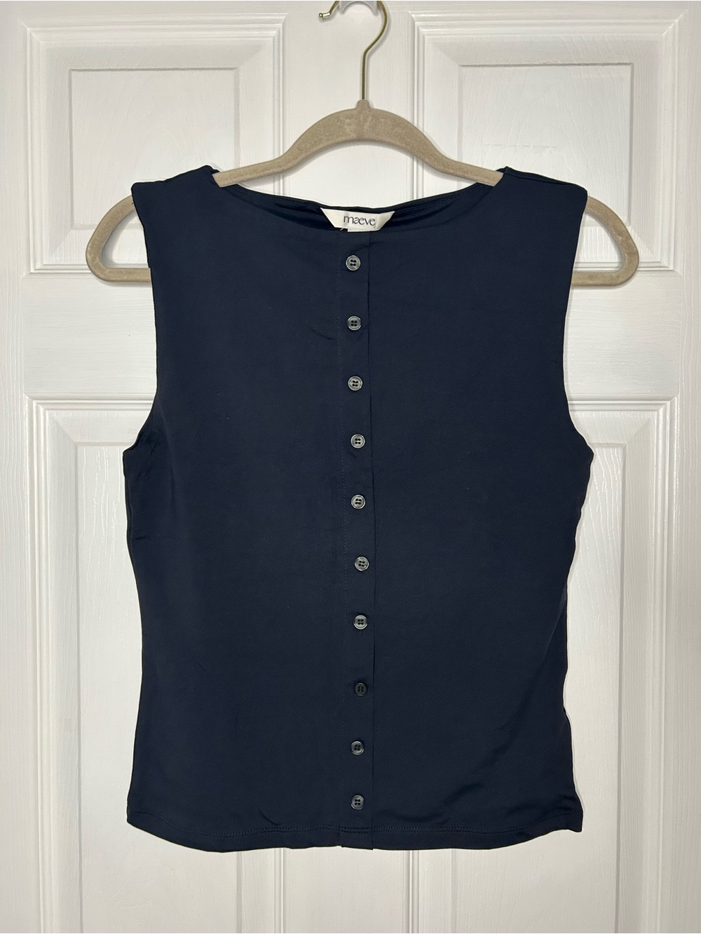 Maeve Button-Front Tank Top - Picture 4 of 11